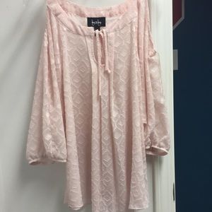 Open shoulder blouse